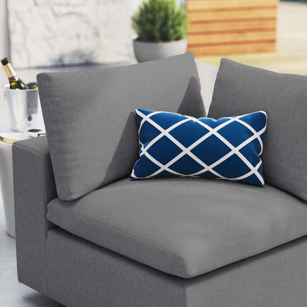 Commix Sunbrella Outdoor Patio Corner Chair - Gray