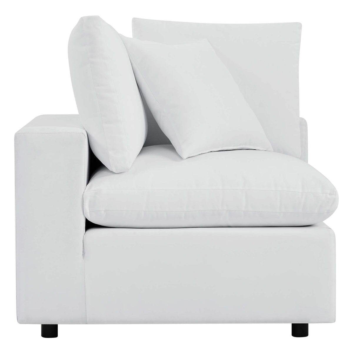 Commix Sunbrella Outdoor Patio Corner Chair - White