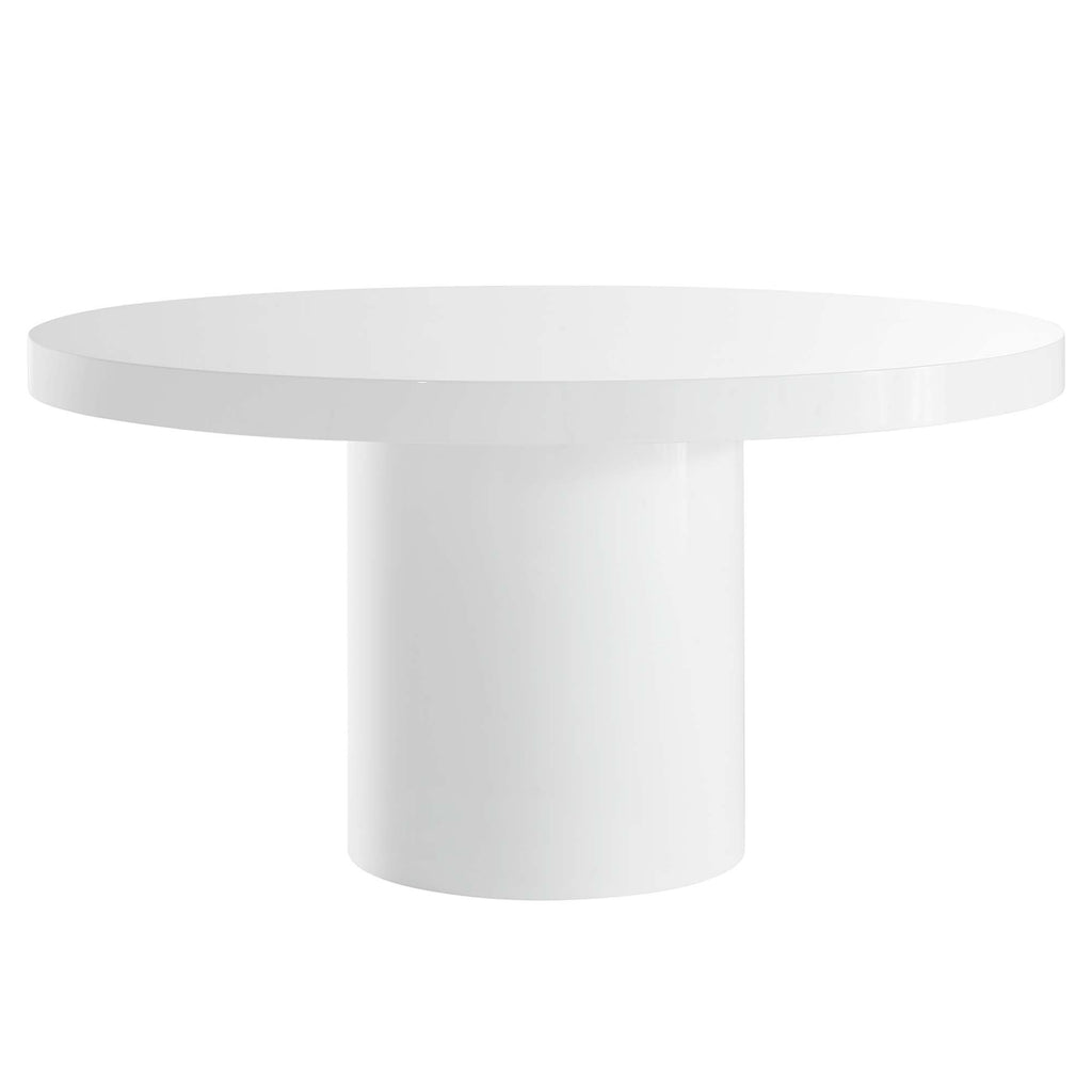 Gratify 60" Round Dining Table - White