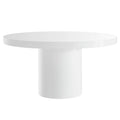 Gratify 60" Round Dining Table - White