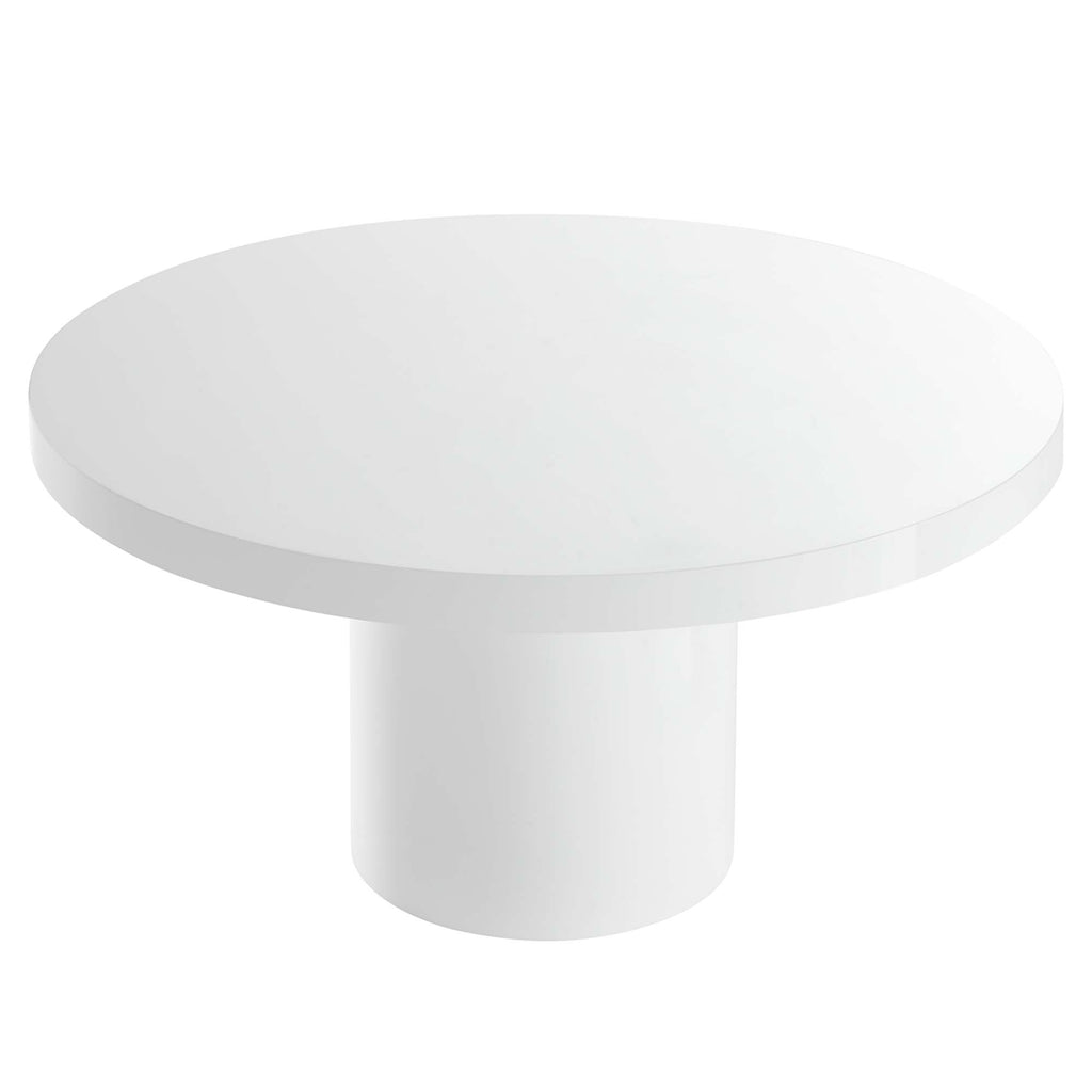 Gratify 60" Round Dining Table - White