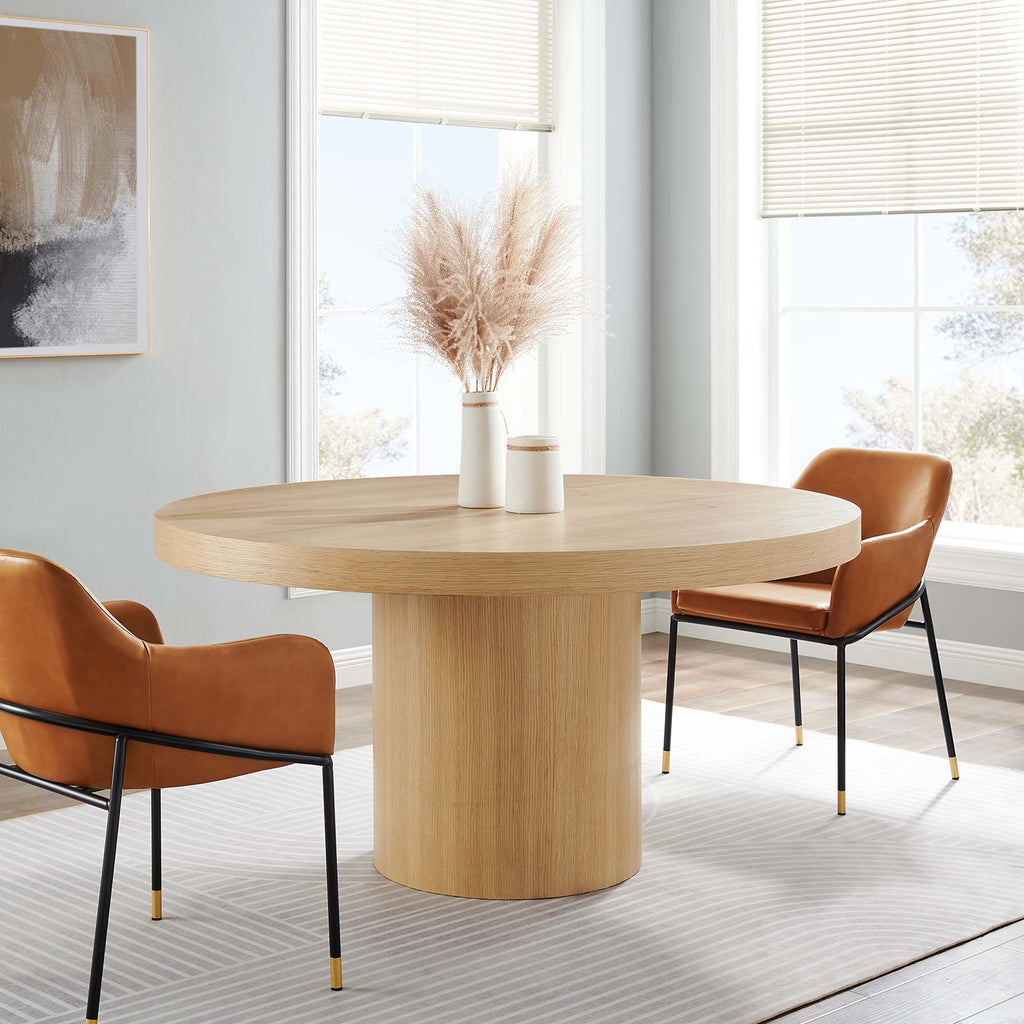 Gratify 60" Round Dining Table - Oak