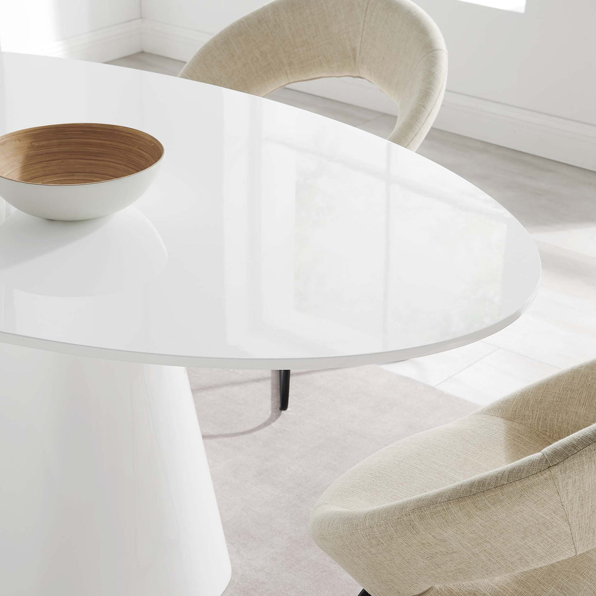 Provision 75" Oval Dining Table - White