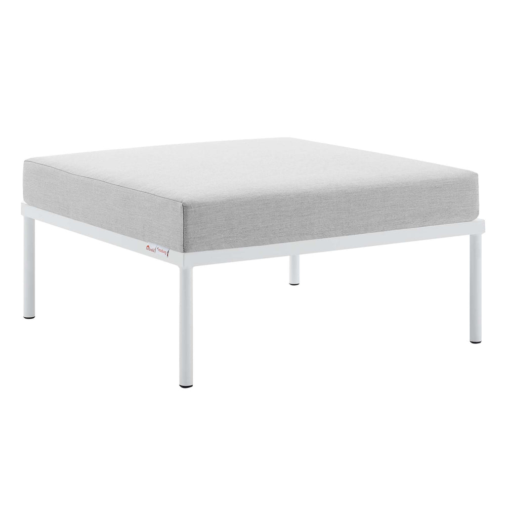 Harmony Sunbrella Outdoor Patio Aluminum Ottoman - Gray