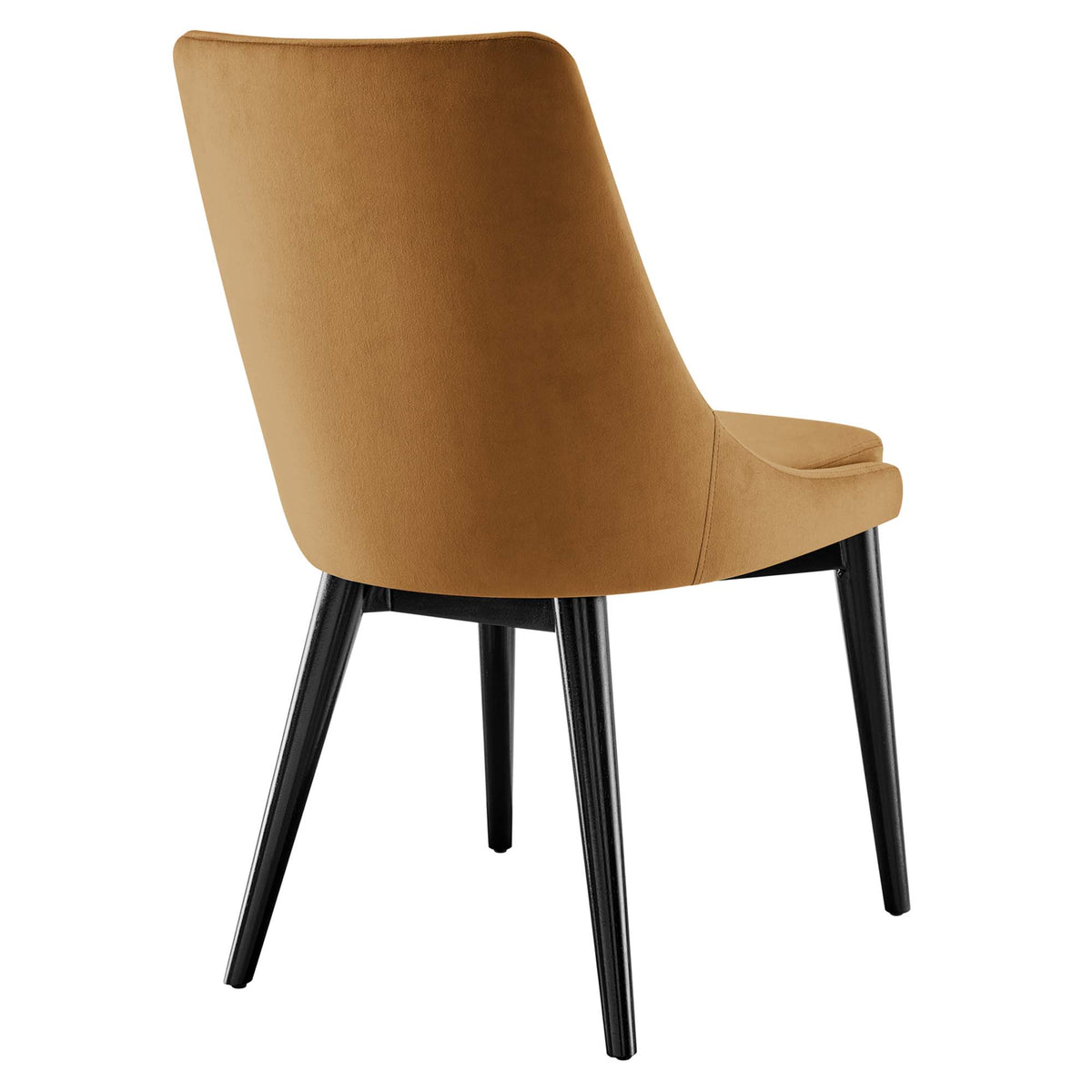 Viscount Performance Velvet Dining Chair - Cognac