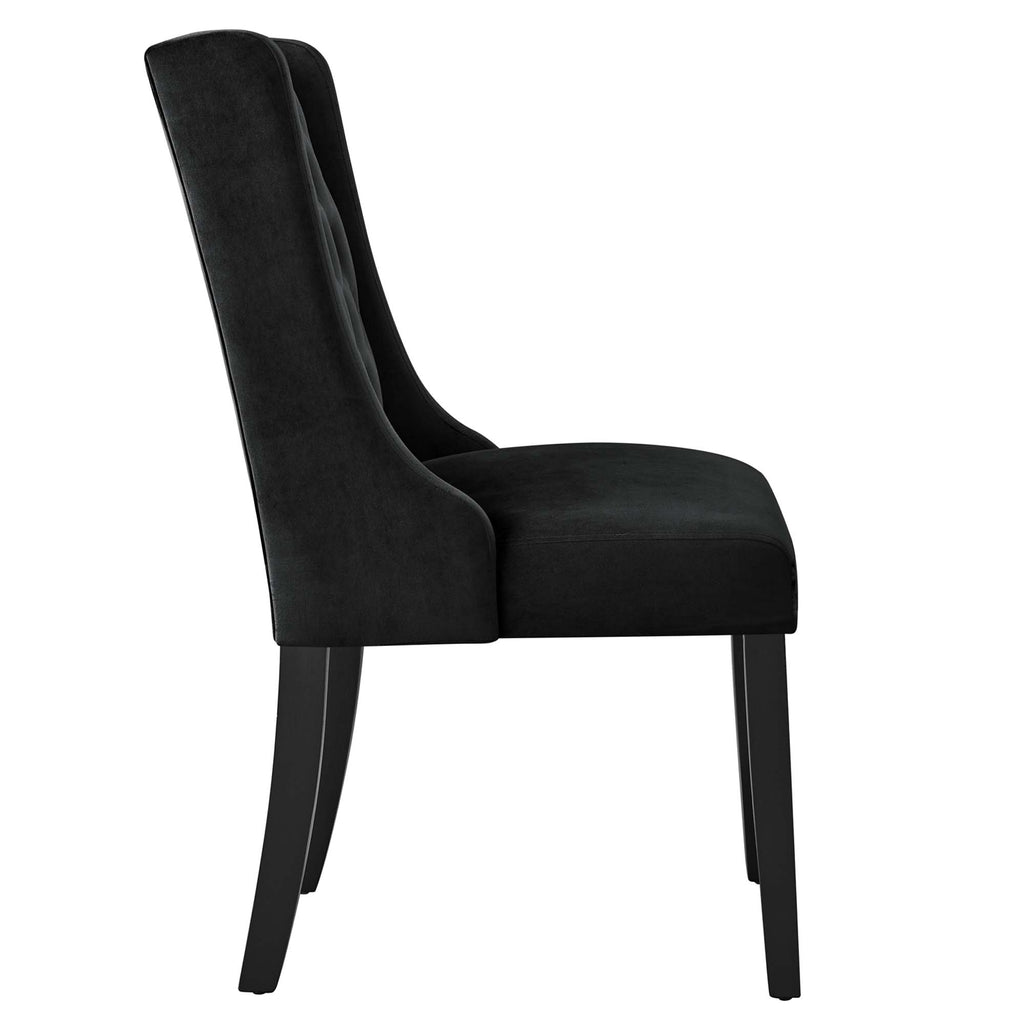 Baronet Performance Velvet Dining Chairs Set of 2 - Black