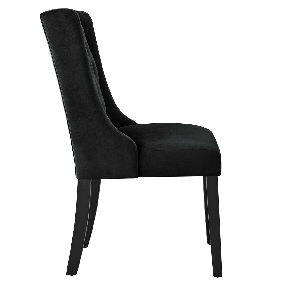 Baronet Performance Velvet Dining Chairs Set of 2 - Black