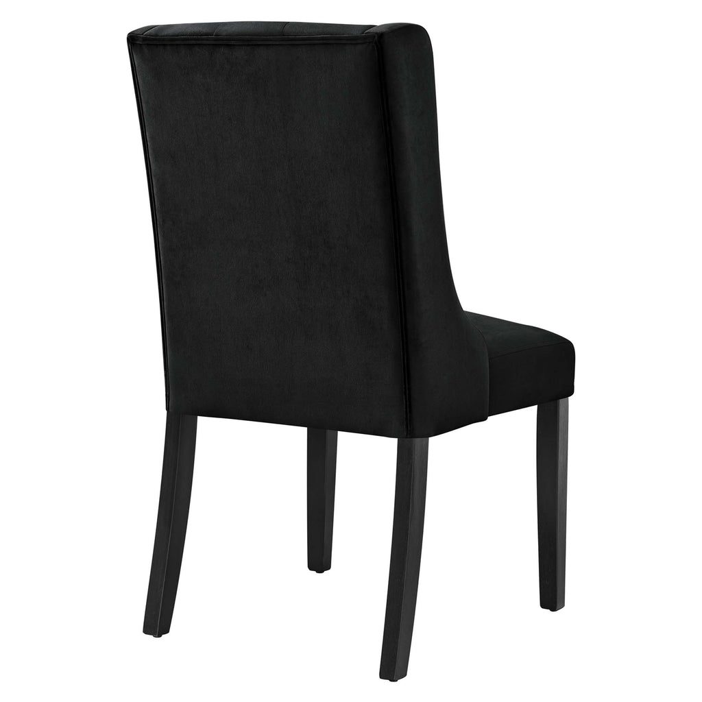 Baronet Performance Velvet Dining Chairs Set of 2 - Black