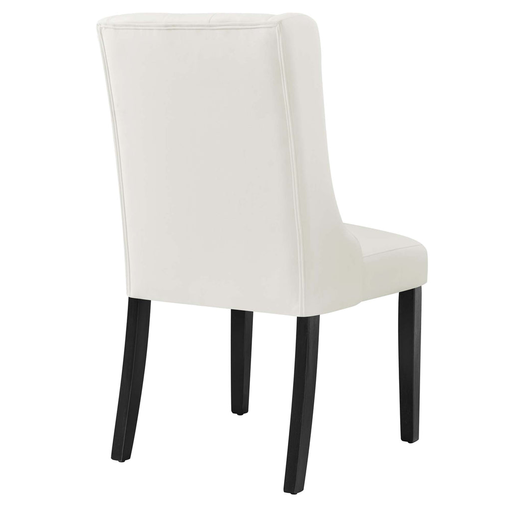Baronet Performance Velvet Dining Chairs Set of 2 - White
