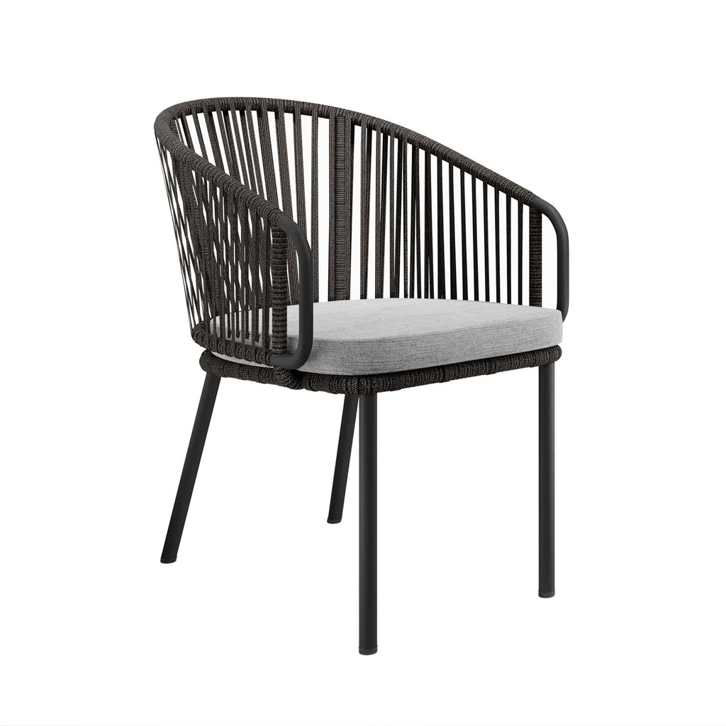 Harbor Outdoor Patio Armchair - Charcoal Gray