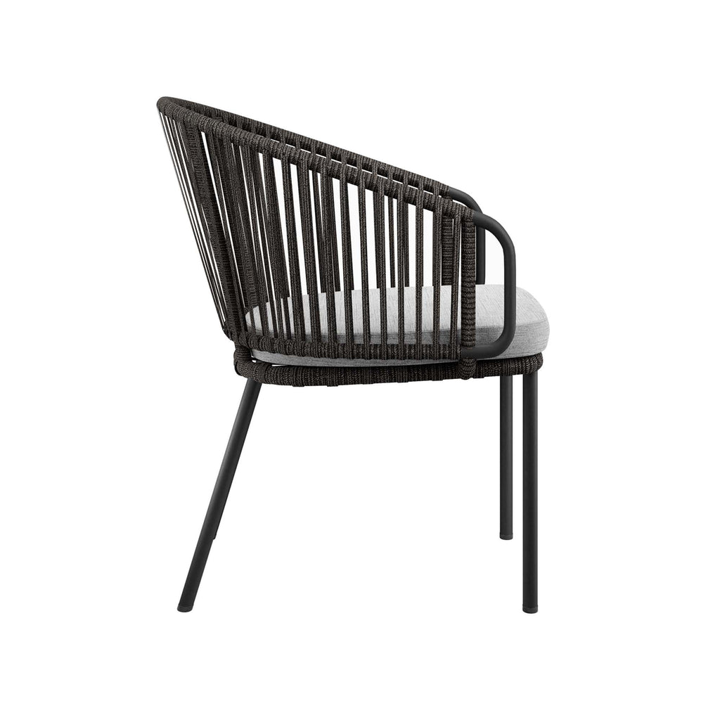 Harbor Outdoor Patio Armchair - Charcoal Gray