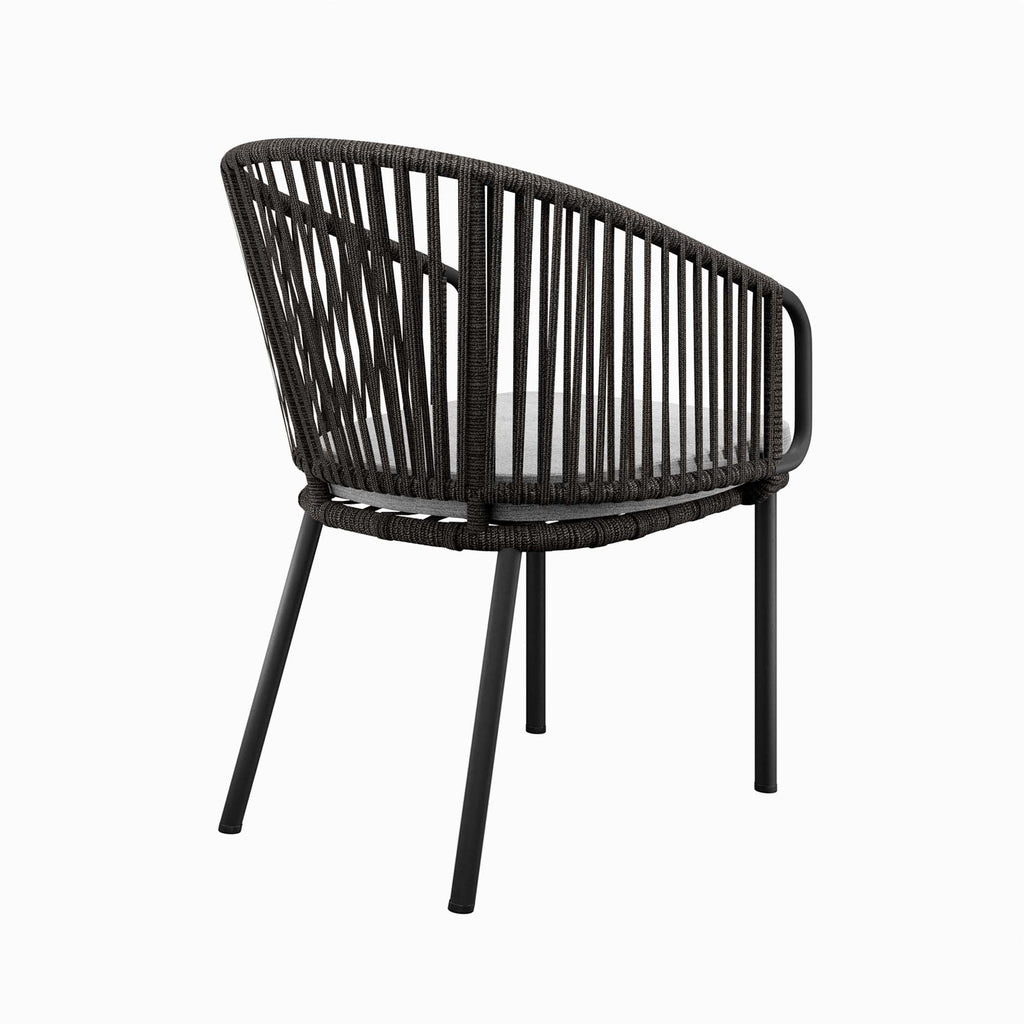 Harbor Outdoor Patio Armchair - Charcoal Gray