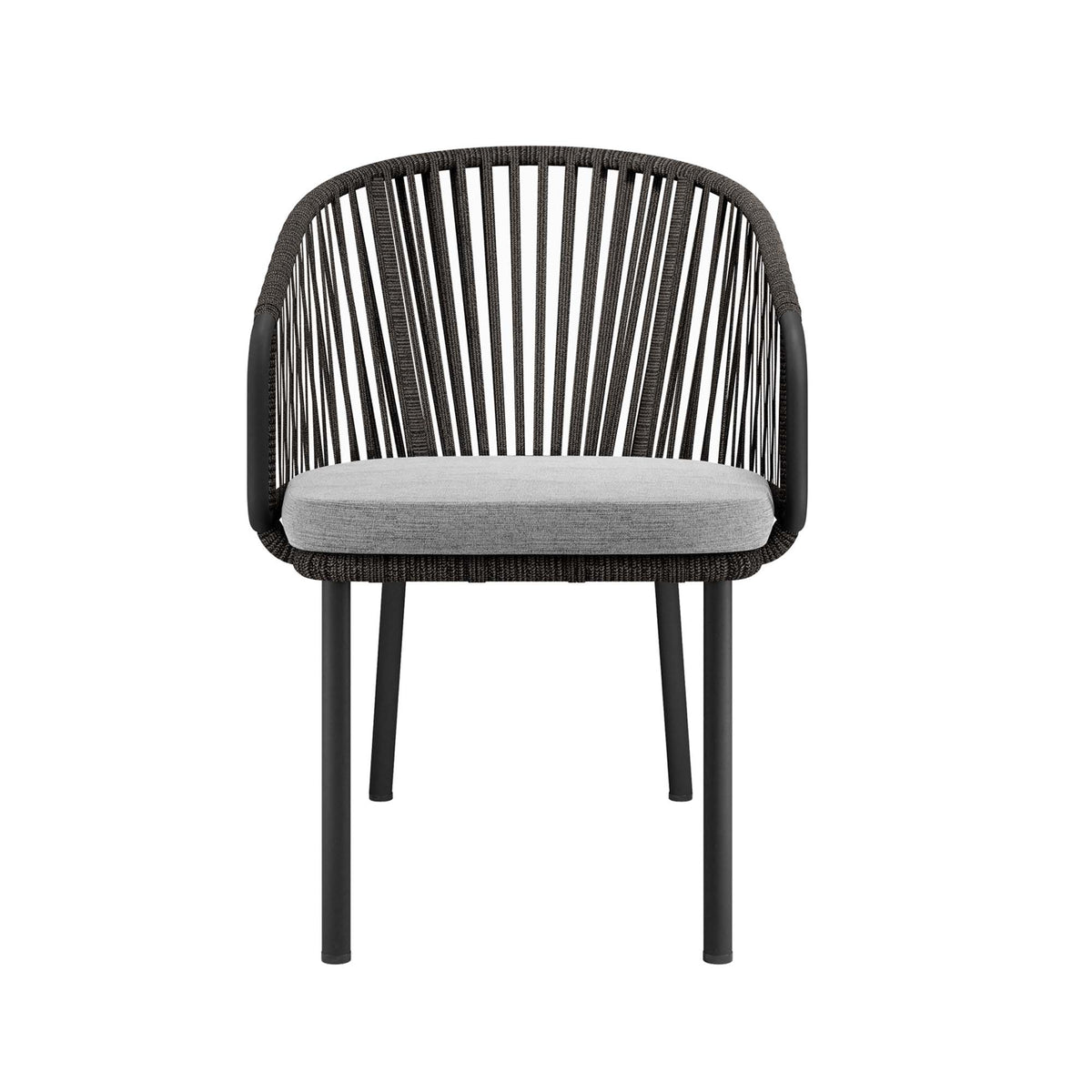 Harbor Outdoor Patio Armchair - Charcoal Gray