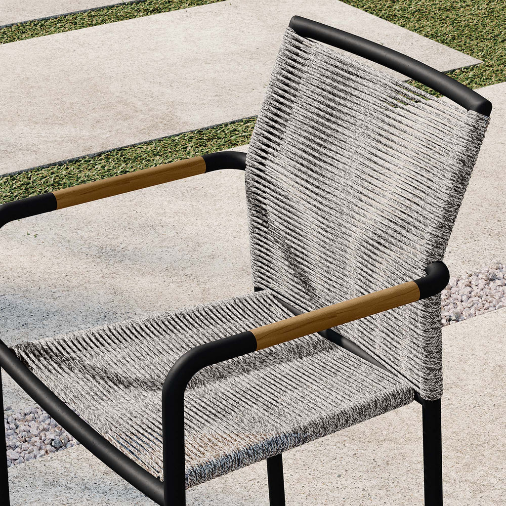 Serenity Outdoor Patio Armchairs Set of 2 - Light Gray