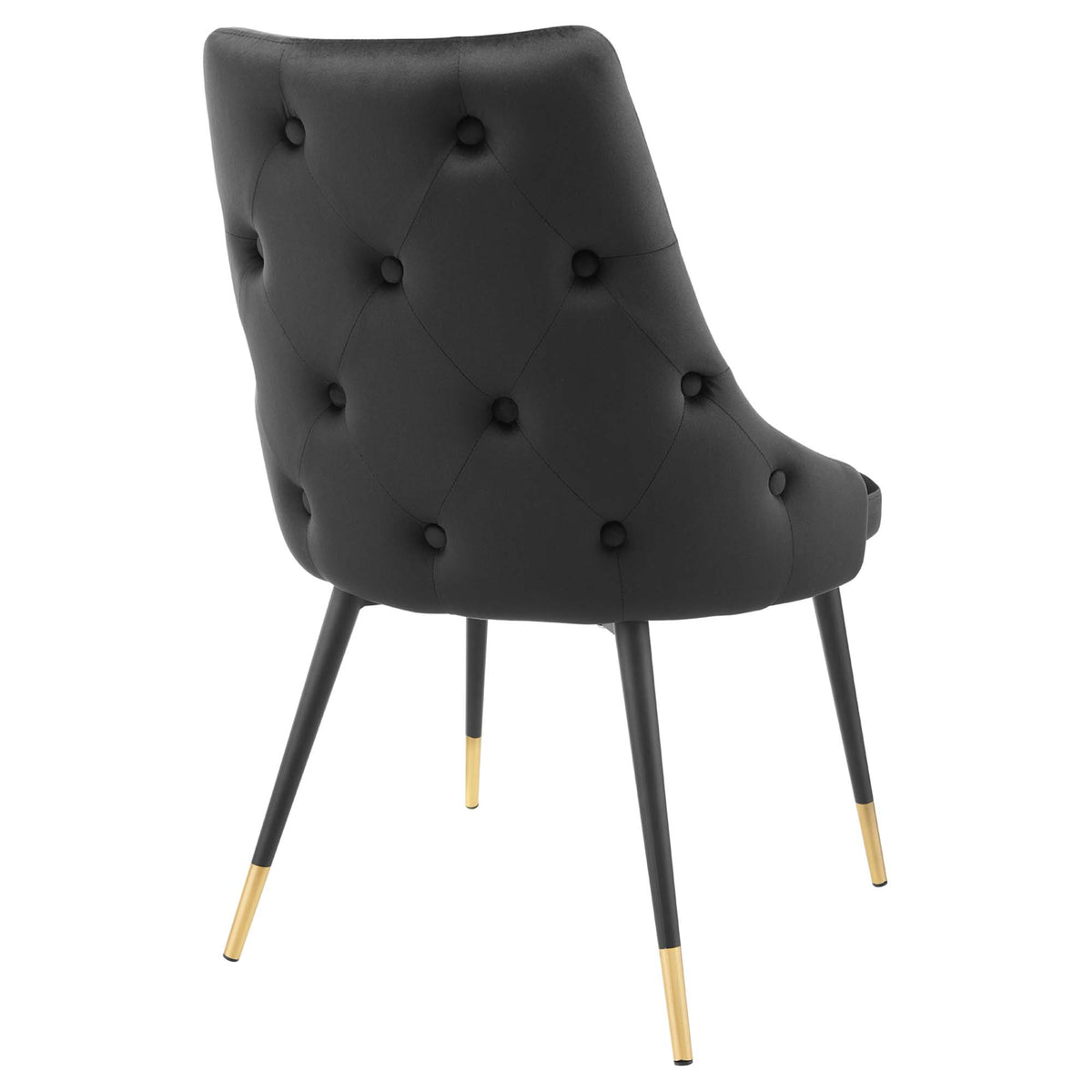 Adorn Performance Velvet Dining Side Chair Set of 2 - Black