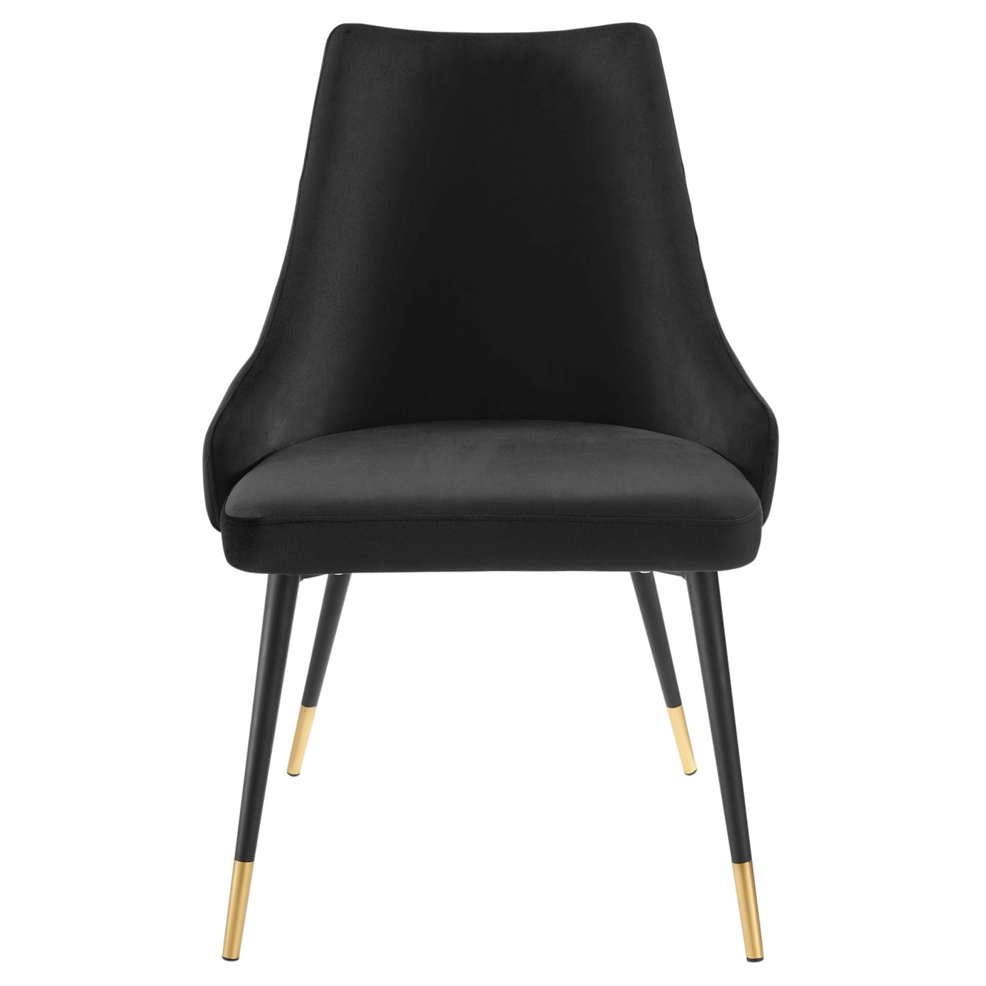 Adorn Performance Velvet Dining Side Chair Set of 2 - Black
