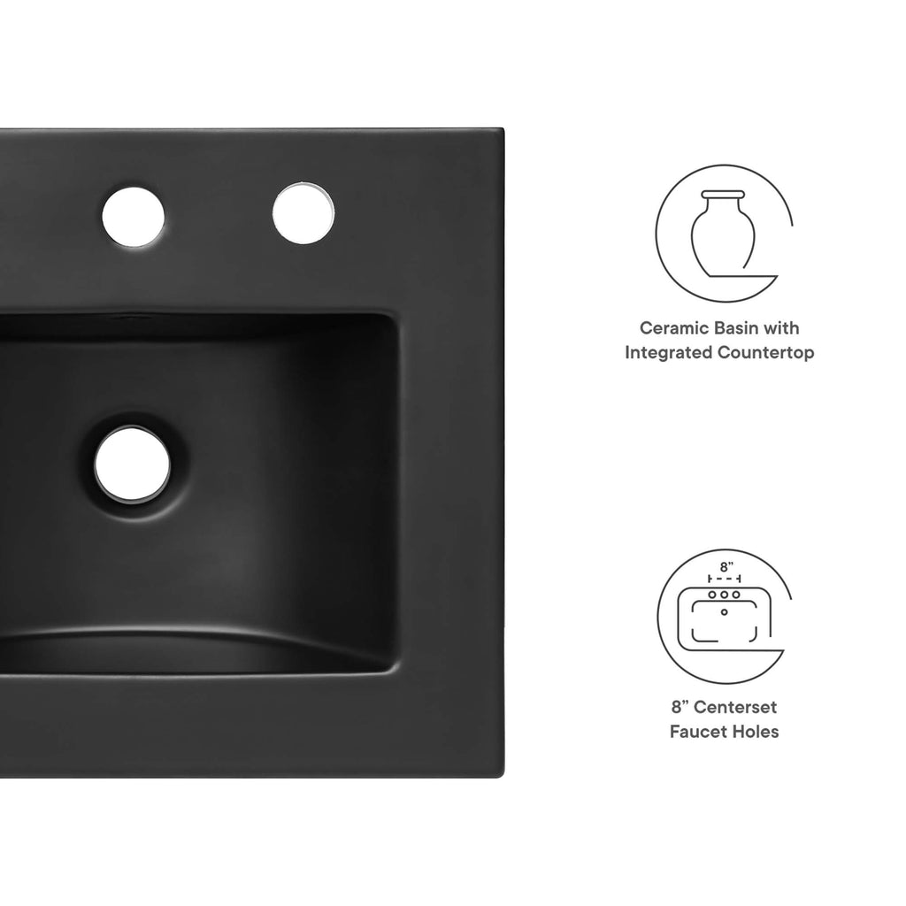Cayman 18" Bathroom Sink - Black