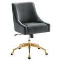 Discern Performance Velvet Office Chair - Gray (chair)