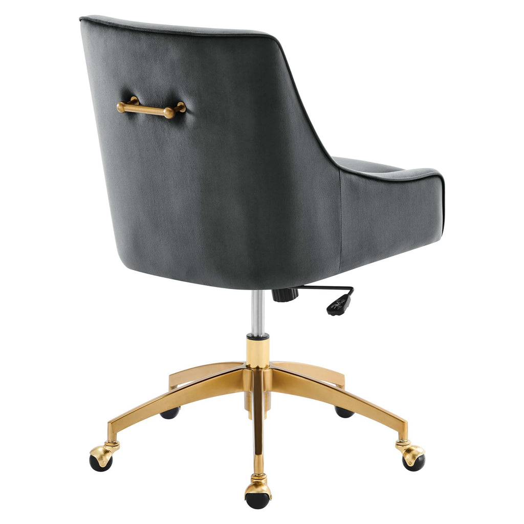 Discern Performance Velvet Office Chair - Gray (chair)