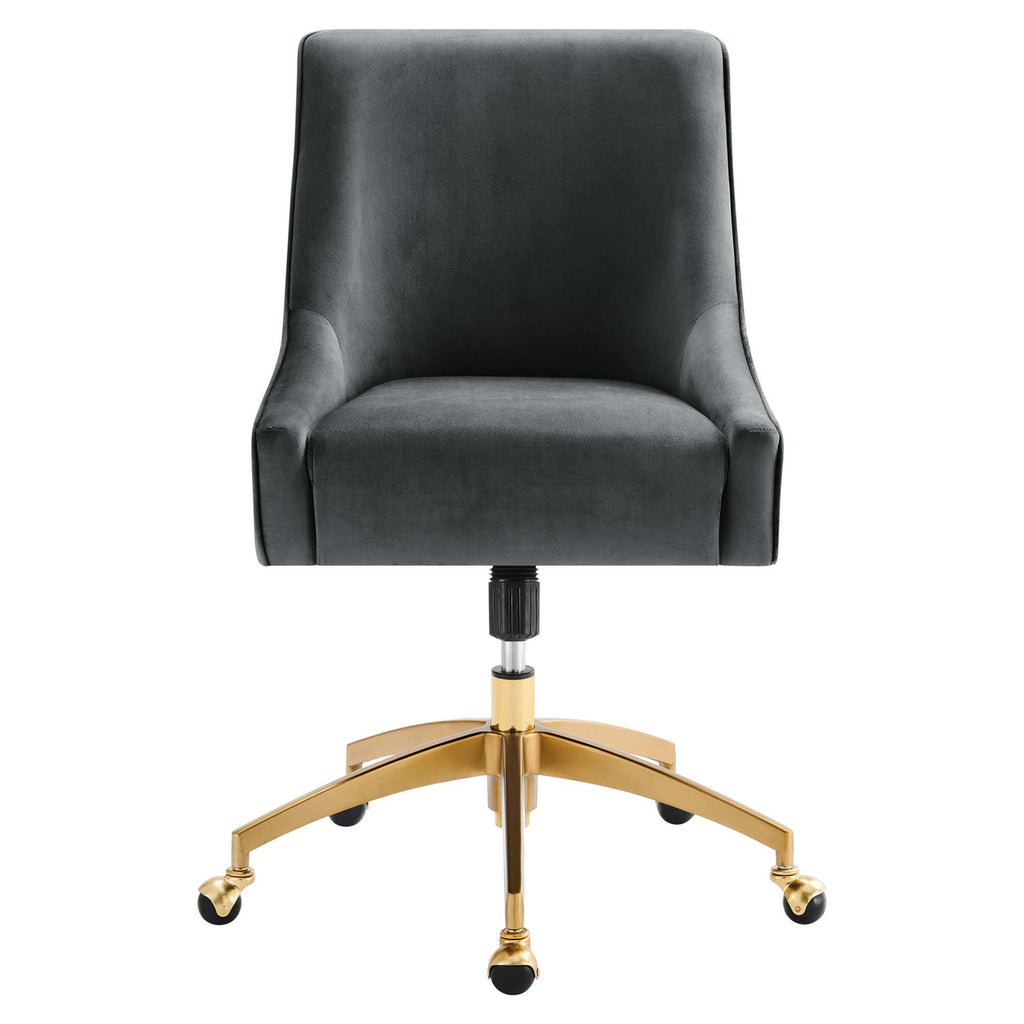 Discern Performance Velvet Office Chair - Gray (chair)
