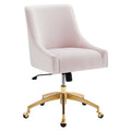 Discern Performance Velvet Office Chair - Pink (chair)