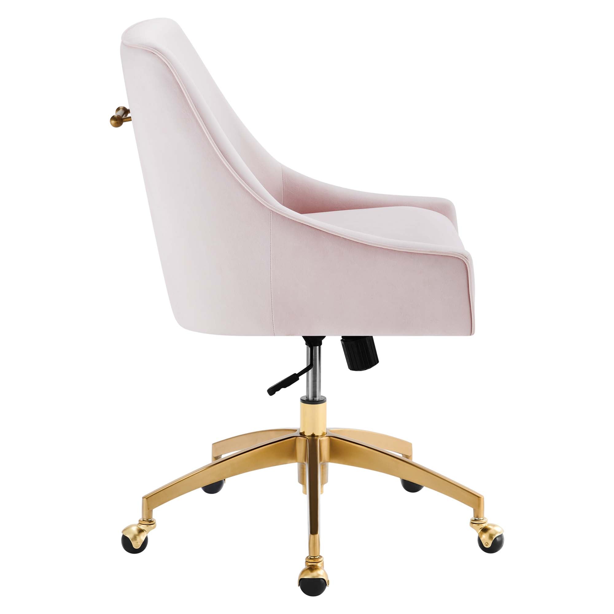 Discern Performance Velvet Office Chair - Pink (chair)