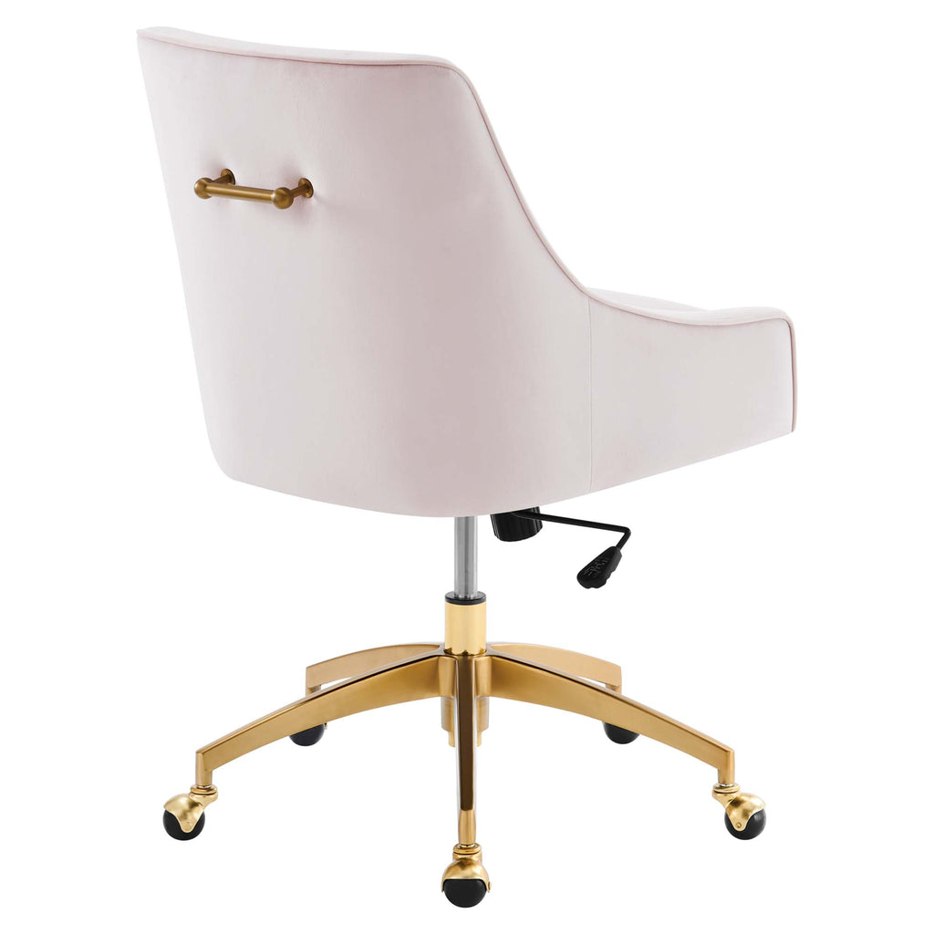 Discern Performance Velvet Office Chair - Pink (chair)