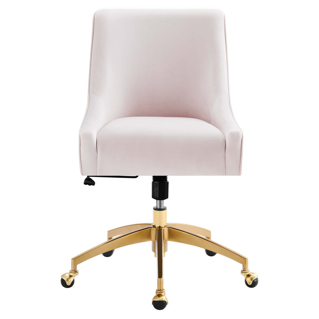 Discern Performance Velvet Office Chair - Pink (chair)