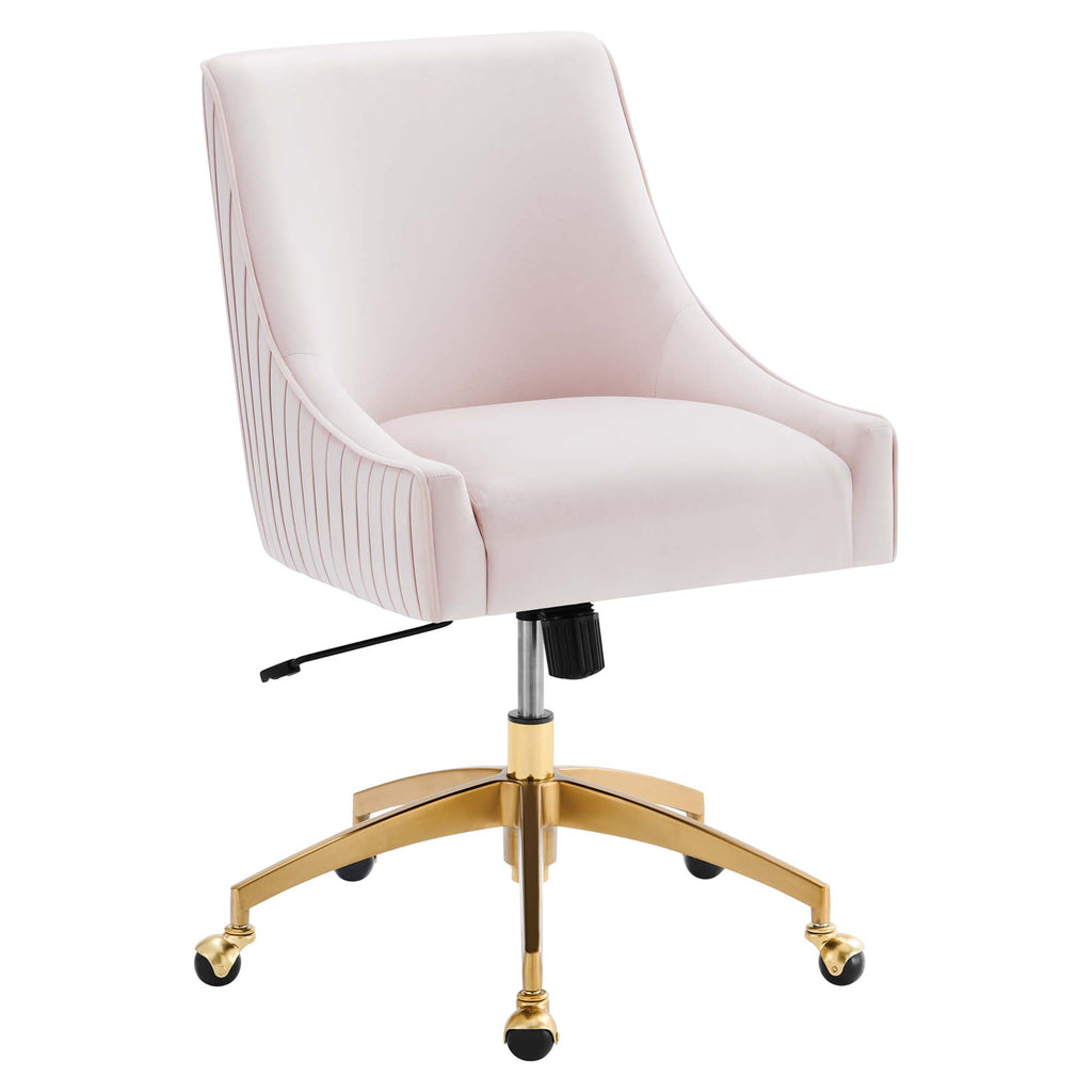 Discern Performance Velvet Office Chair - Pink (Chair)