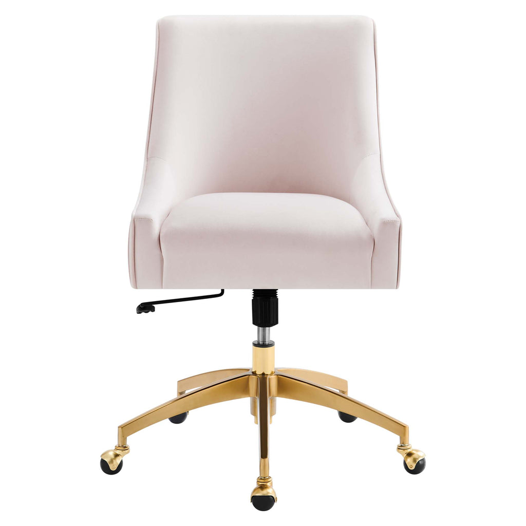 Discern Performance Velvet Office Chair - Pink (Chair)