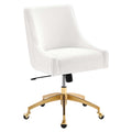 Discern Performance Velvet Office Chair - White (Chair)