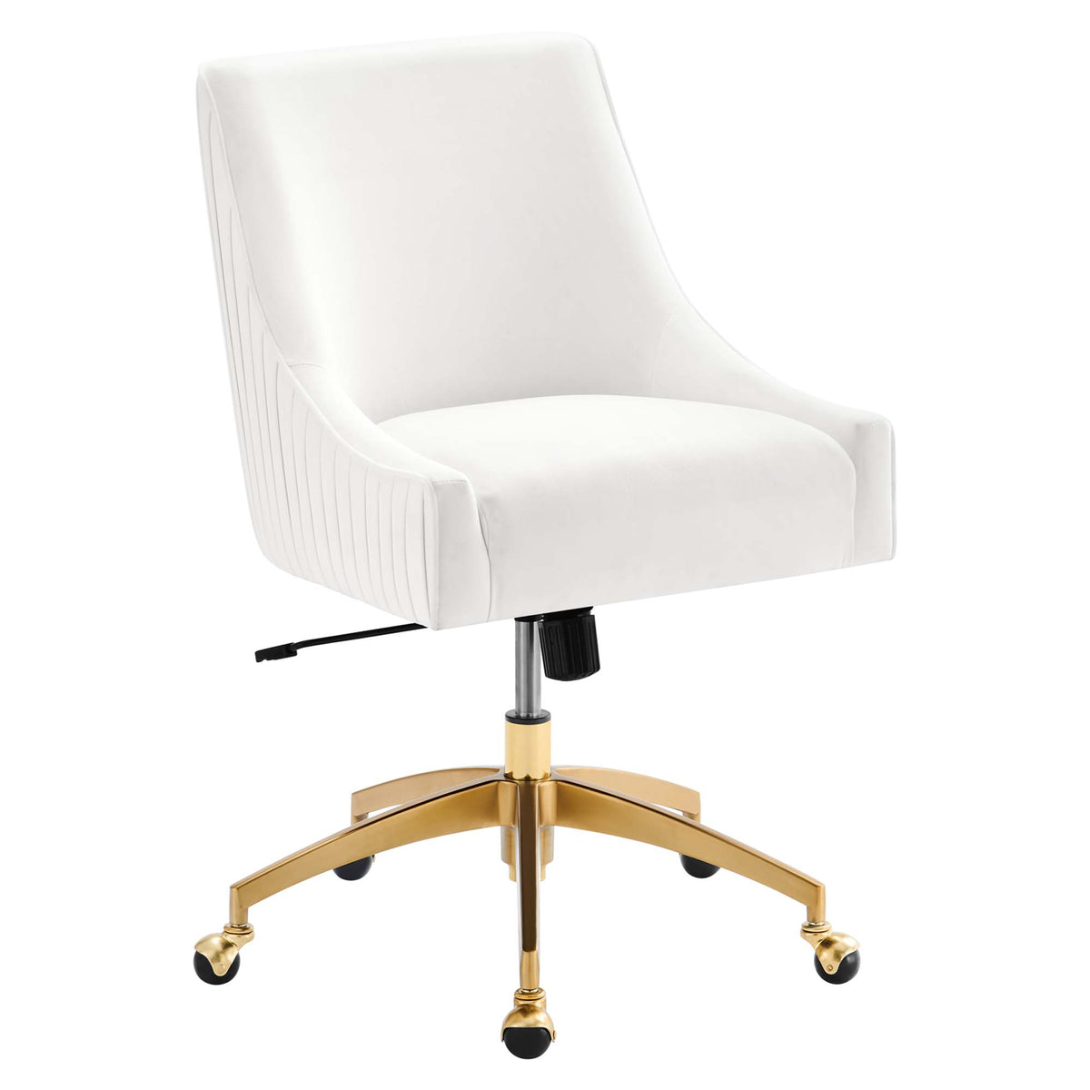 Discern Performance Velvet Office Chair - White (Chair)