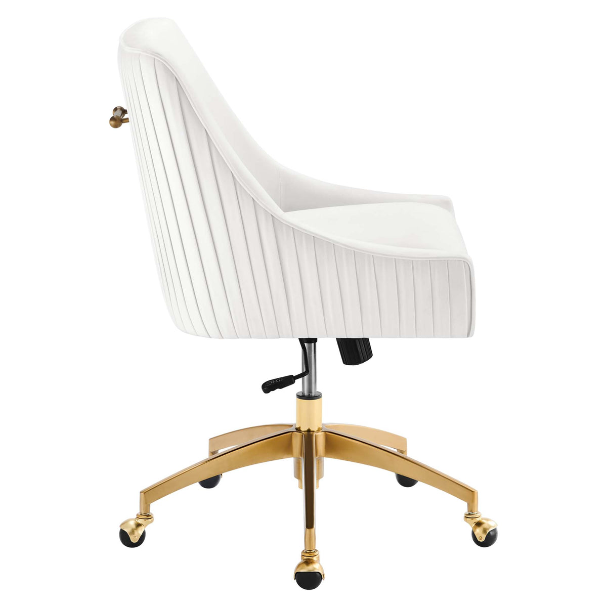 Discern Performance Velvet Office Chair - White (Chair)