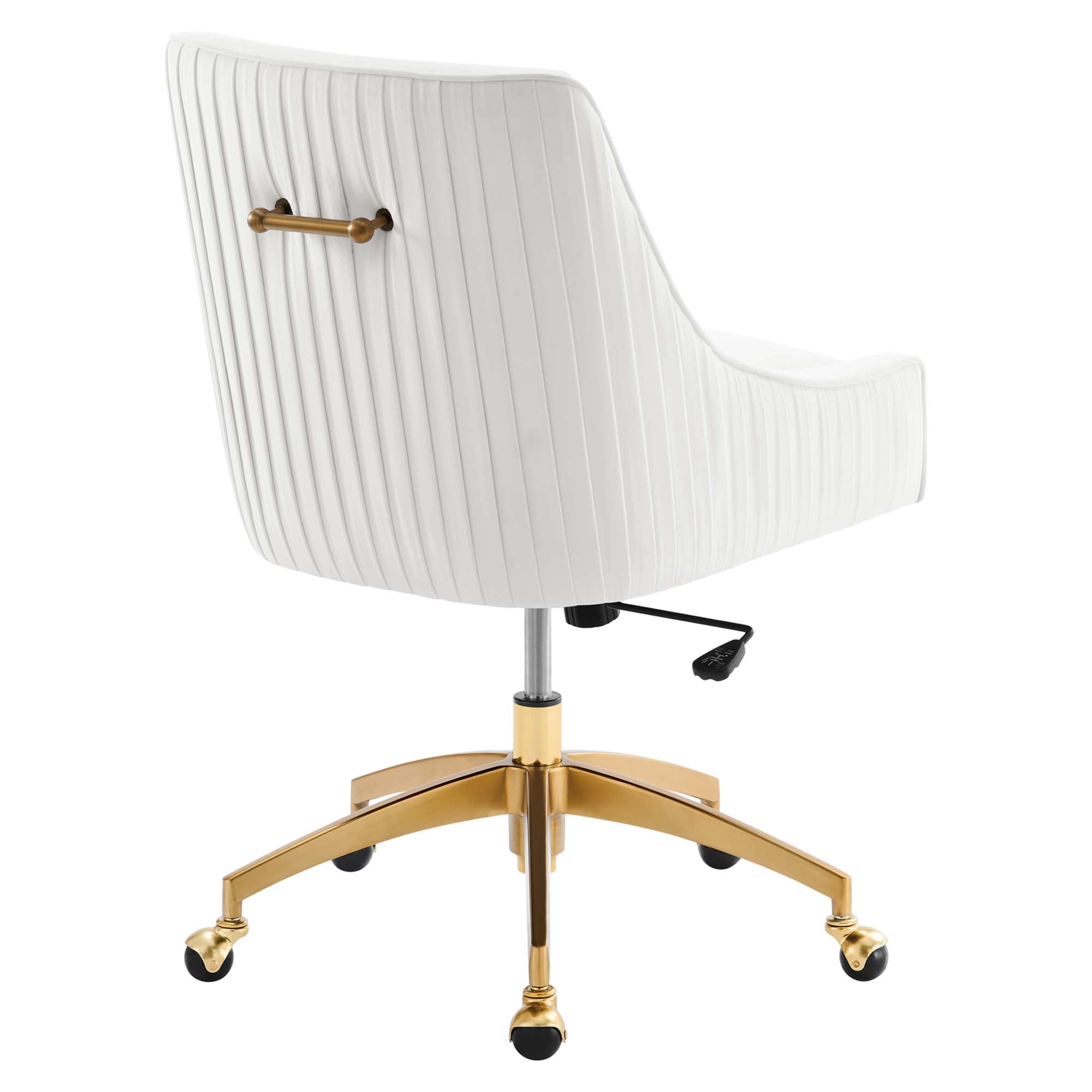 Discern Performance Velvet Office Chair - White (Chair)