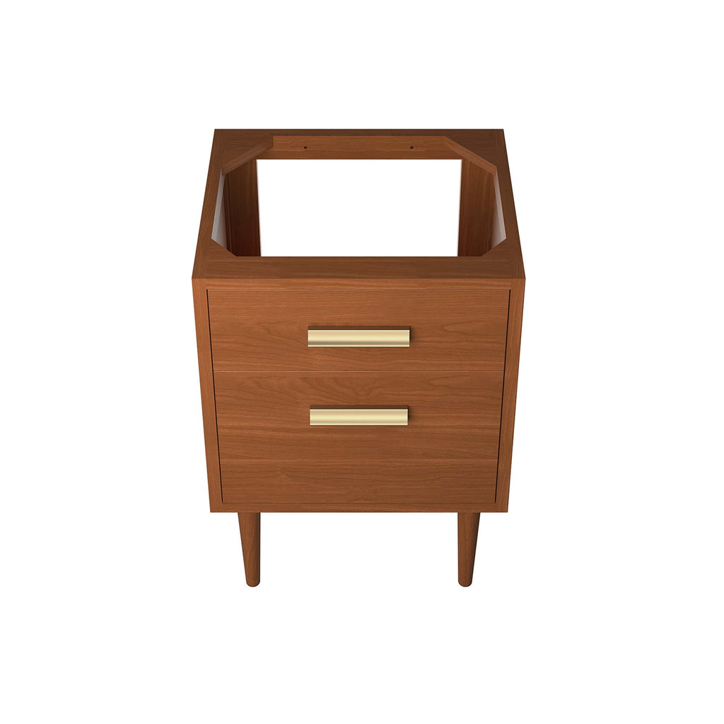 Cassia 24" Teak Wood Bathroom Vanity Cabinet (Sink Basin Not Included) - Natural