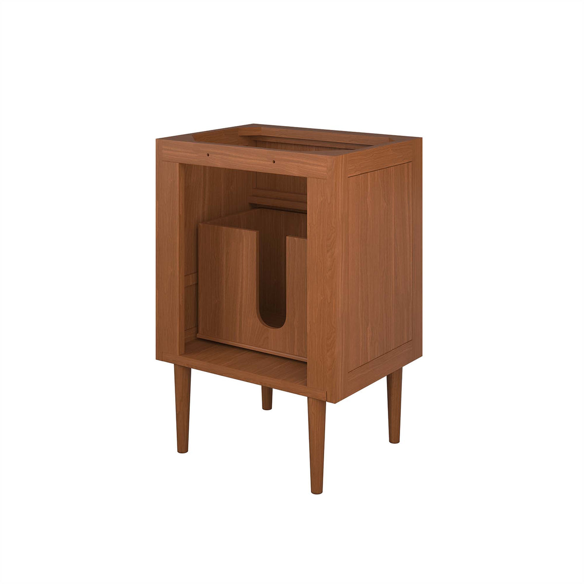 Cassia 24" Teak Wood Bathroom Vanity Cabinet (Sink Basin Not Included) - Natural