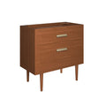 Cassia 36" Teak Wood Bathroom Vanity Cabinet (Sink Basin Not Included) - Natural