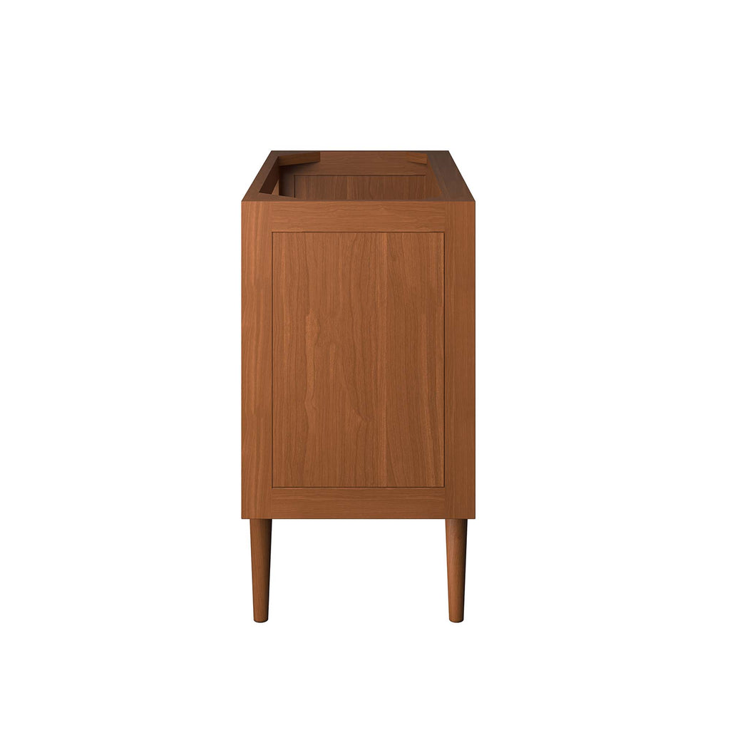 Cassia 36" Teak Wood Bathroom Vanity Cabinet (Sink Basin Not Included) - Natural