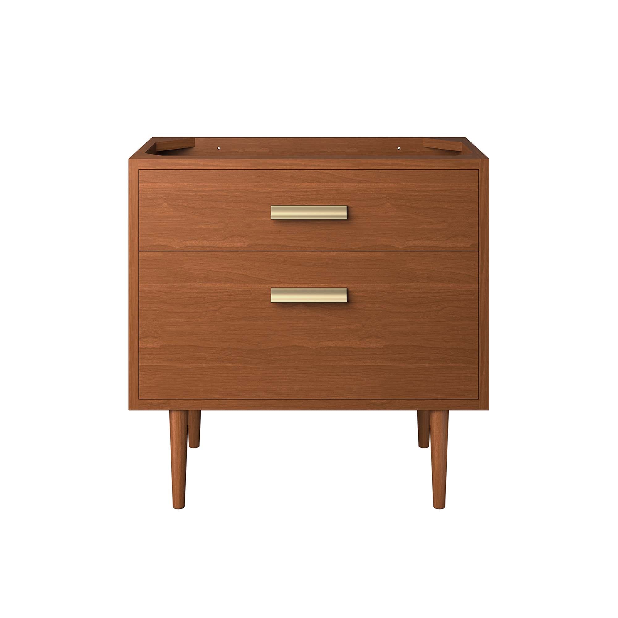 Cassia 36" Teak Wood Bathroom Vanity Cabinet (Sink Basin Not Included) - Natural