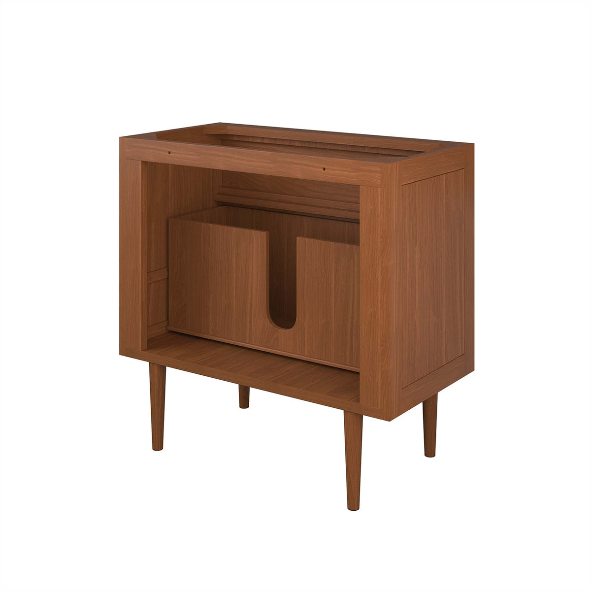 Cassia 36" Teak Wood Bathroom Vanity Cabinet (Sink Basin Not Included) - Natural