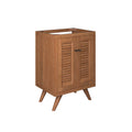 Birdie 24" Teak Wood Bathroom Vanity Cabinet (Sink Basin Not Included) - Natural