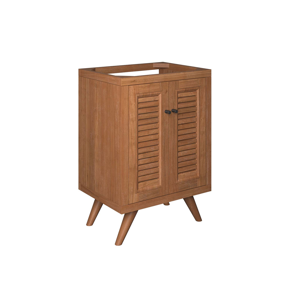 Birdie 24" Teak Wood Bathroom Vanity Cabinet (Sink Basin Not Included) - Natural