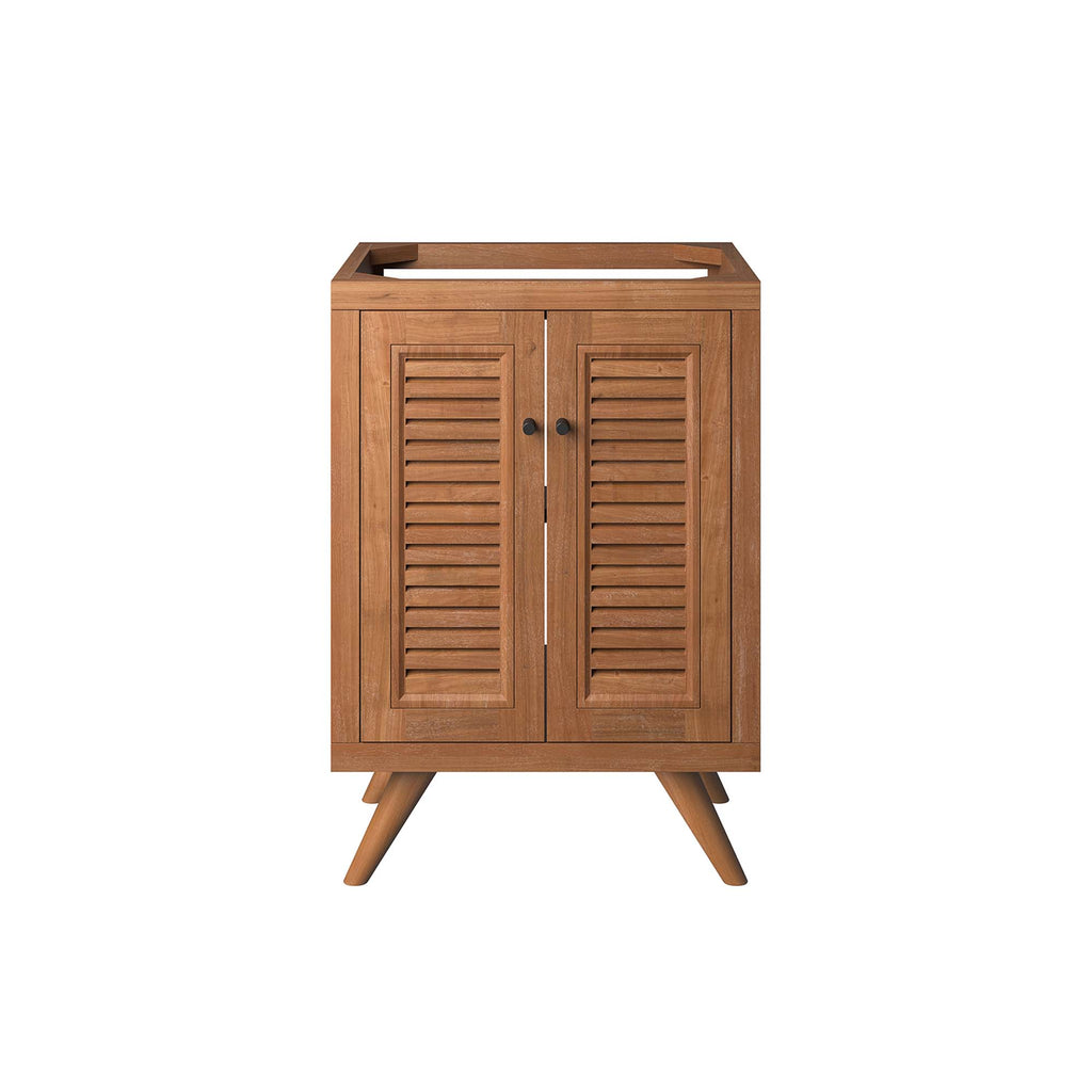 Birdie 24" Teak Wood Bathroom Vanity Cabinet (Sink Basin Not Included) - Natural