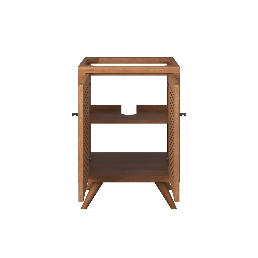 Birdie 24" Teak Wood Bathroom Vanity Cabinet (Sink Basin Not Included) - Natural