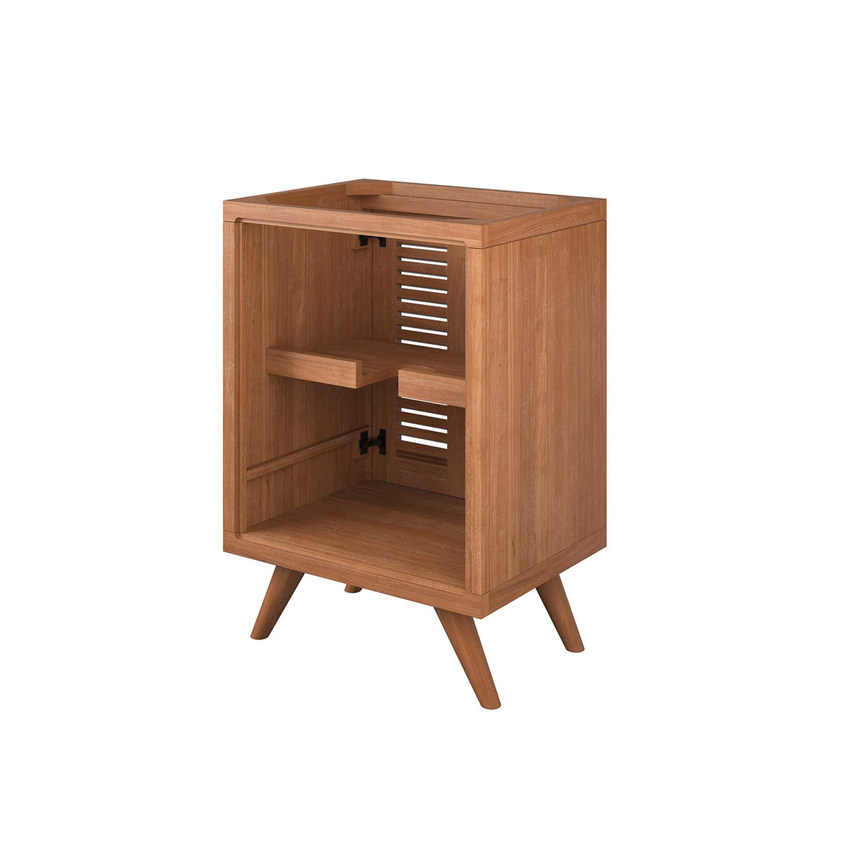 Birdie 24" Teak Wood Bathroom Vanity Cabinet (Sink Basin Not Included) - Natural