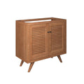 Birdie 36" Teak Wood Bathroom Vanity Cabinet (Sink Basin Not Included) - Natural