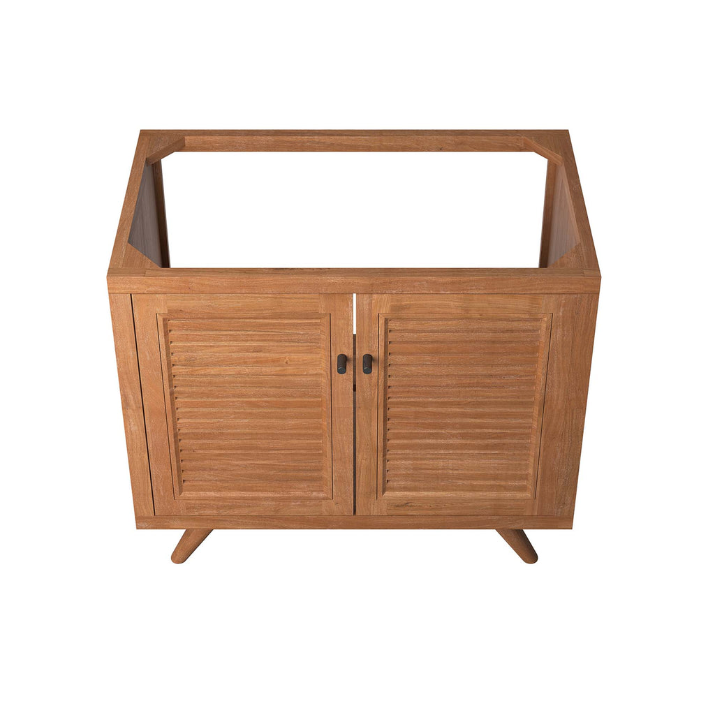 Birdie 36" Teak Wood Bathroom Vanity Cabinet (Sink Basin Not Included) - Natural