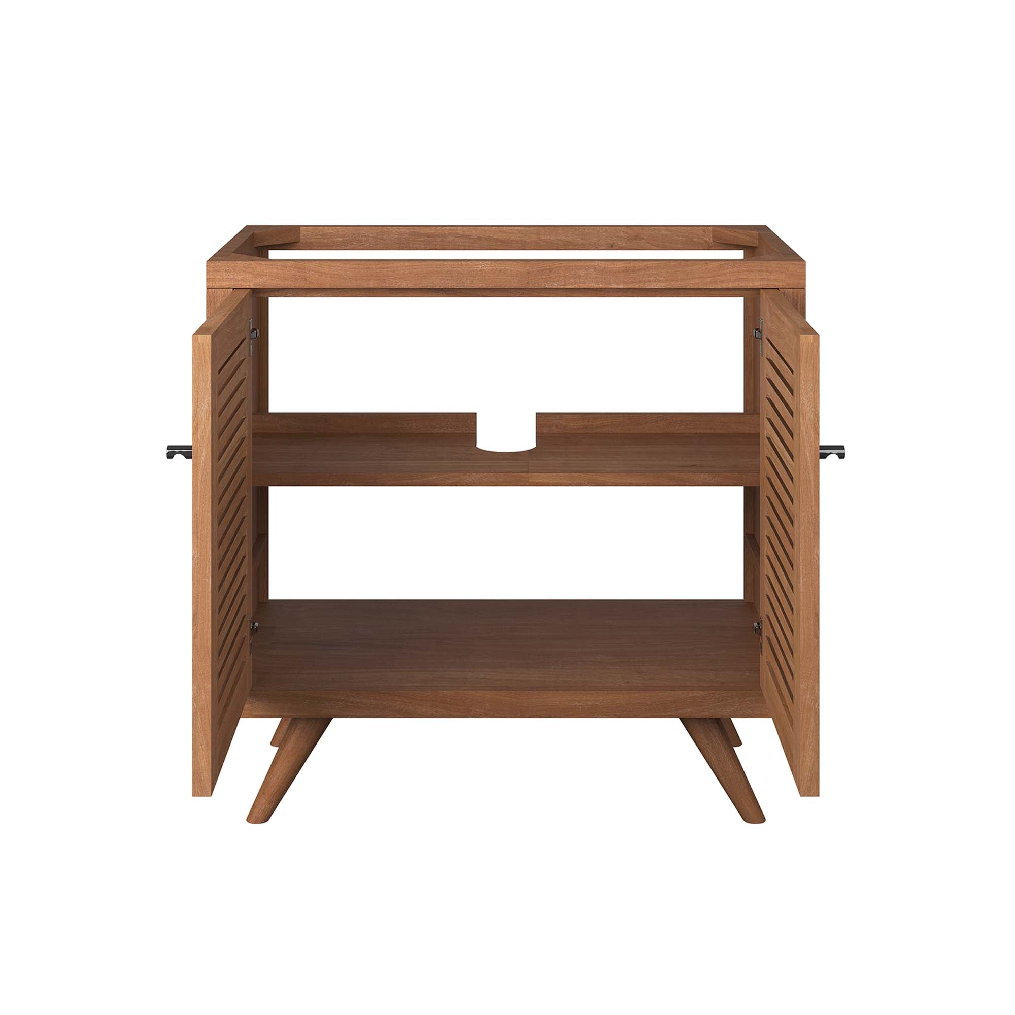 Birdie 36" Teak Wood Bathroom Vanity Cabinet (Sink Basin Not Included) - Natural