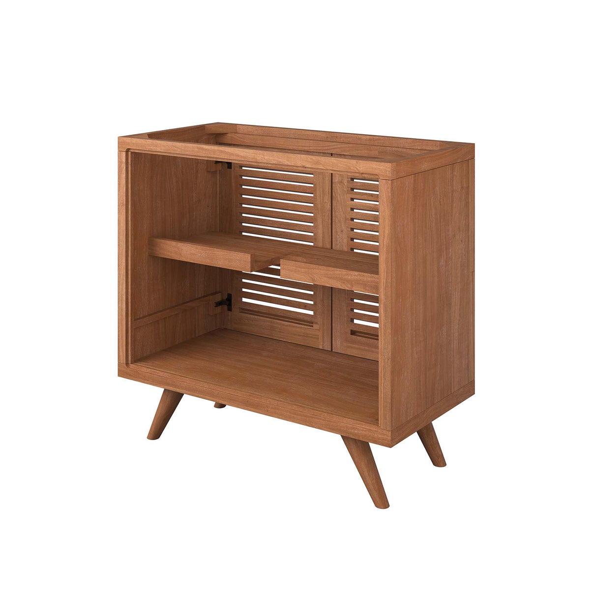 Birdie 36" Teak Wood Bathroom Vanity Cabinet (Sink Basin Not Included) - Natural