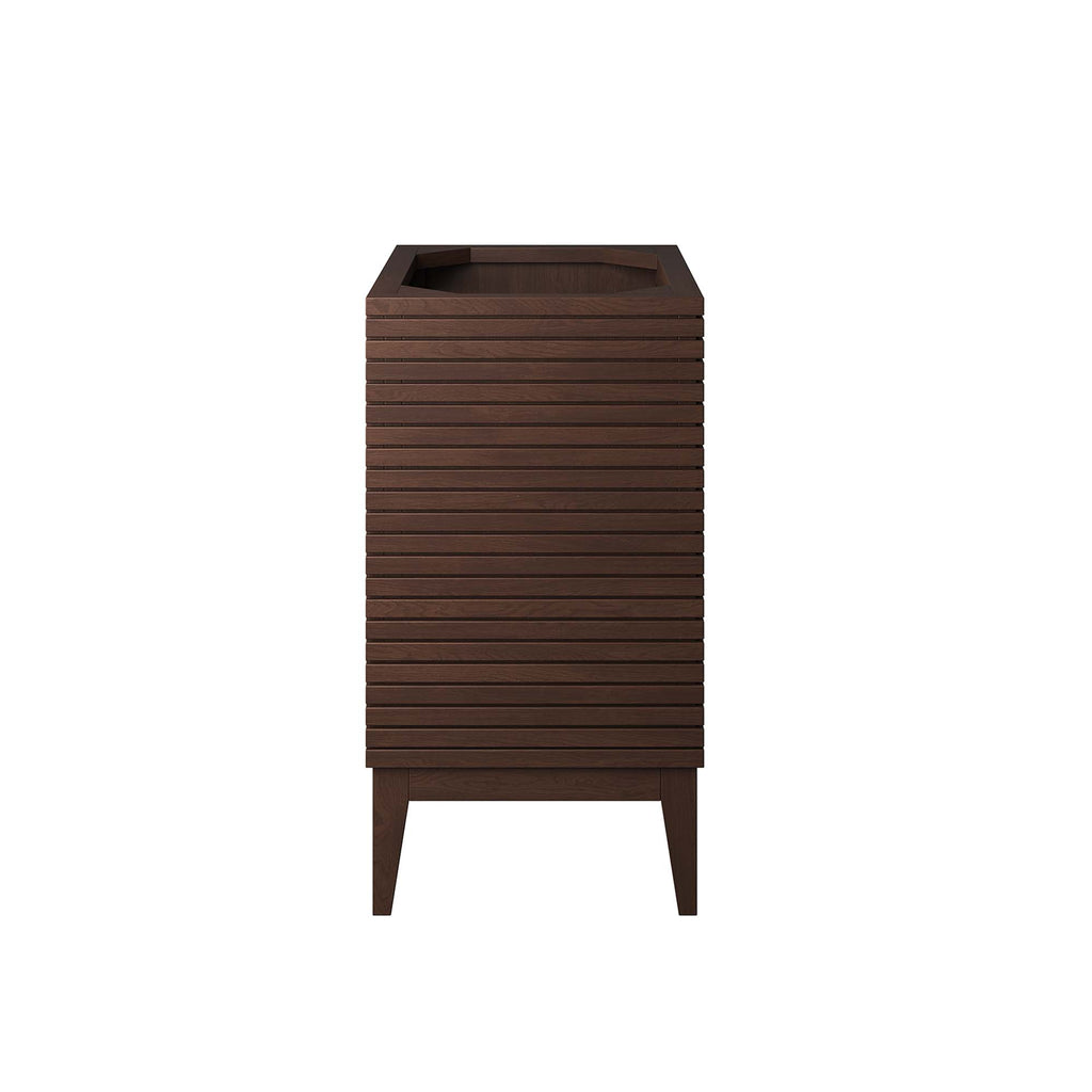Ledger 24" Wood Bathroom Vanity Cabinet (Sink Basin Not Included) - Walnut
